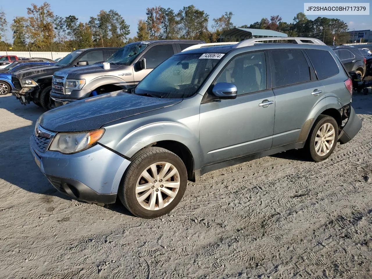 2011 Subaru Forester Touring VIN: JF2SHAGC0BH717379 Lot: 74380674