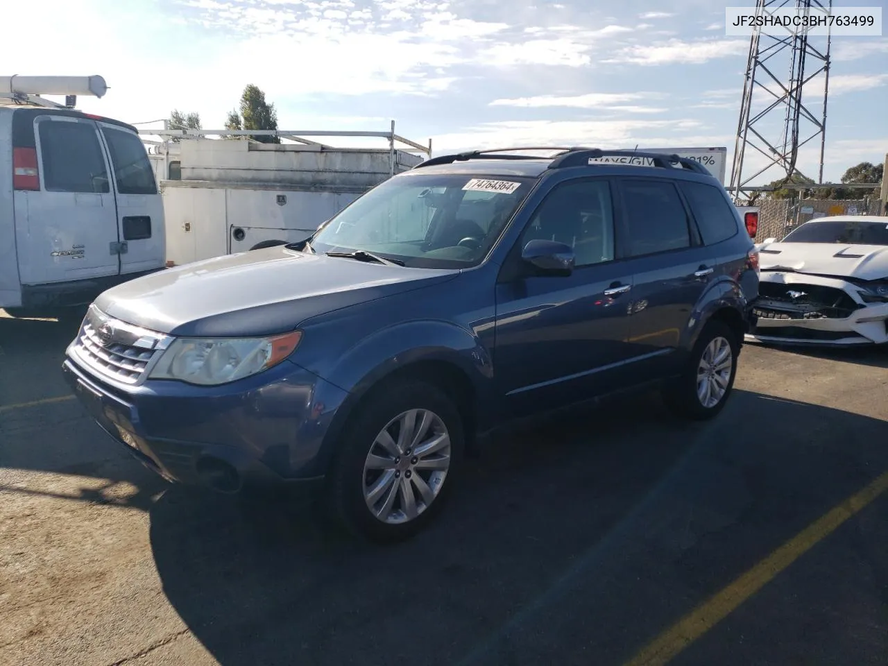 2011 Subaru Forester 2.5X Premium VIN: JF2SHADC3BH763499 Lot: 74764364