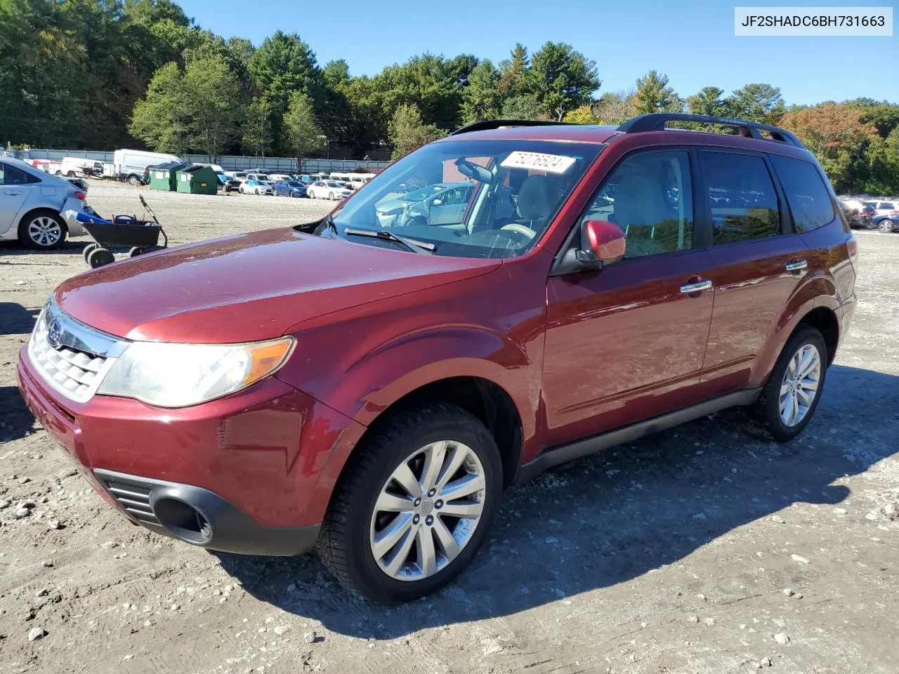 2011 Subaru Forester 2.5X Premium VIN: JF2SHADC6BH731663 Lot: 75276524