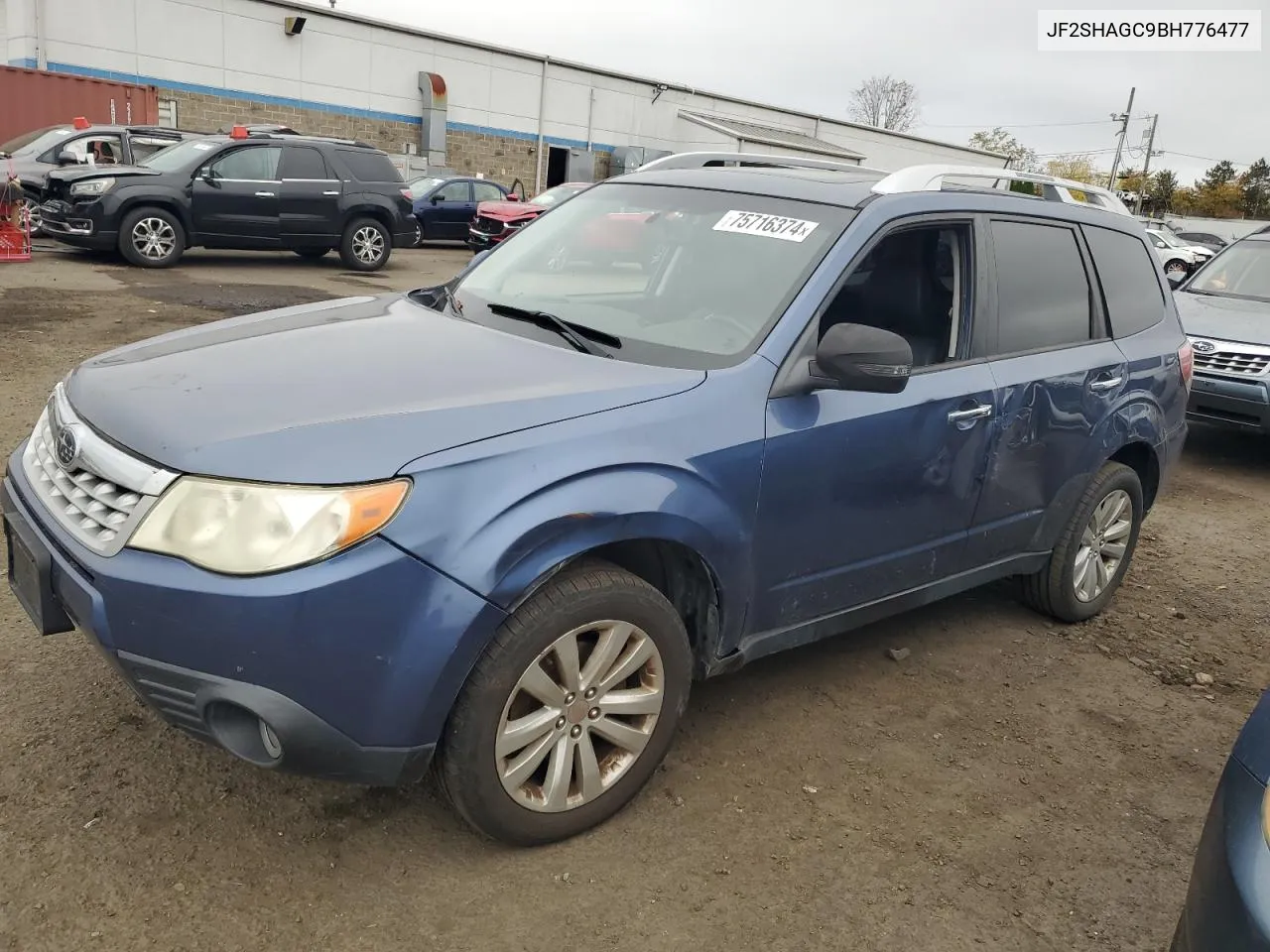 2011 Subaru Forester Touring VIN: JF2SHAGC9BH776477 Lot: 75716374