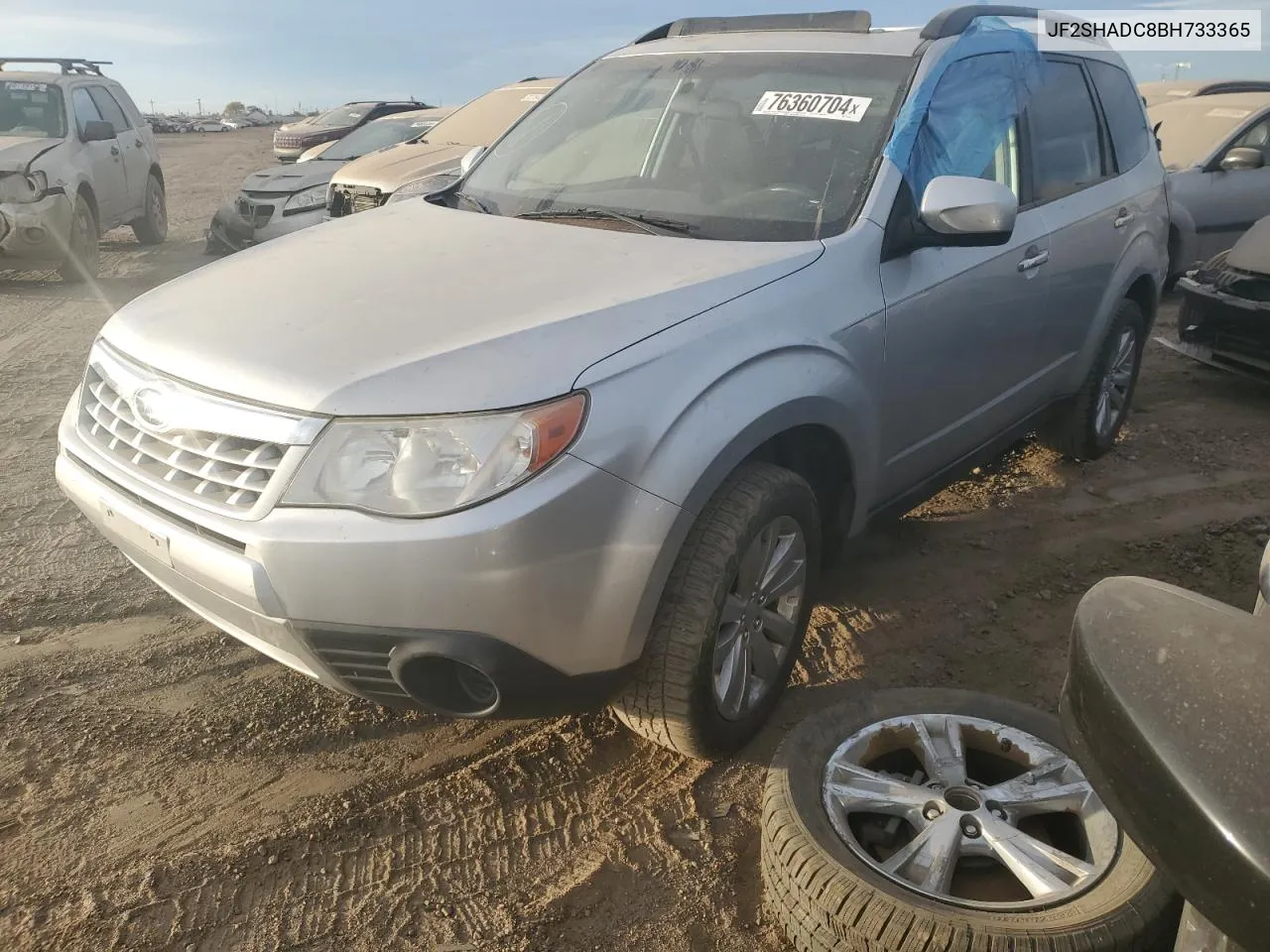 2011 Subaru Forester 2.5X Premium VIN: JF2SHADC8BH733365 Lot: 76360704