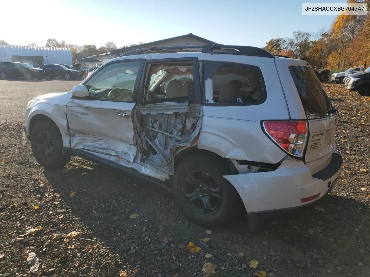 2011 Subaru Forester 2.5X Premium VIN: JF2SHACCXBG704747 Lot: 77362484