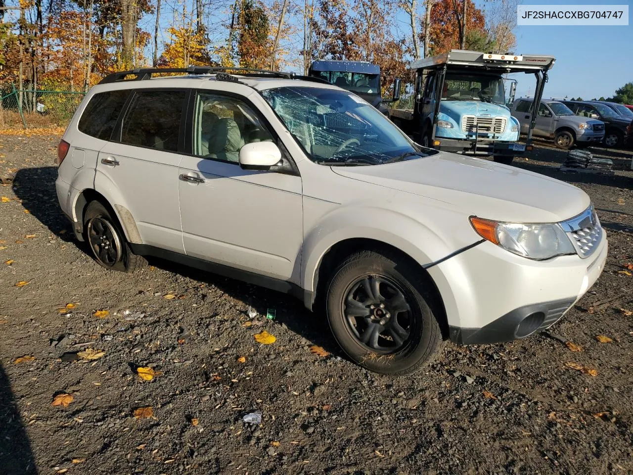 2011 Subaru Forester 2.5X Premium VIN: JF2SHACCXBG704747 Lot: 77362484