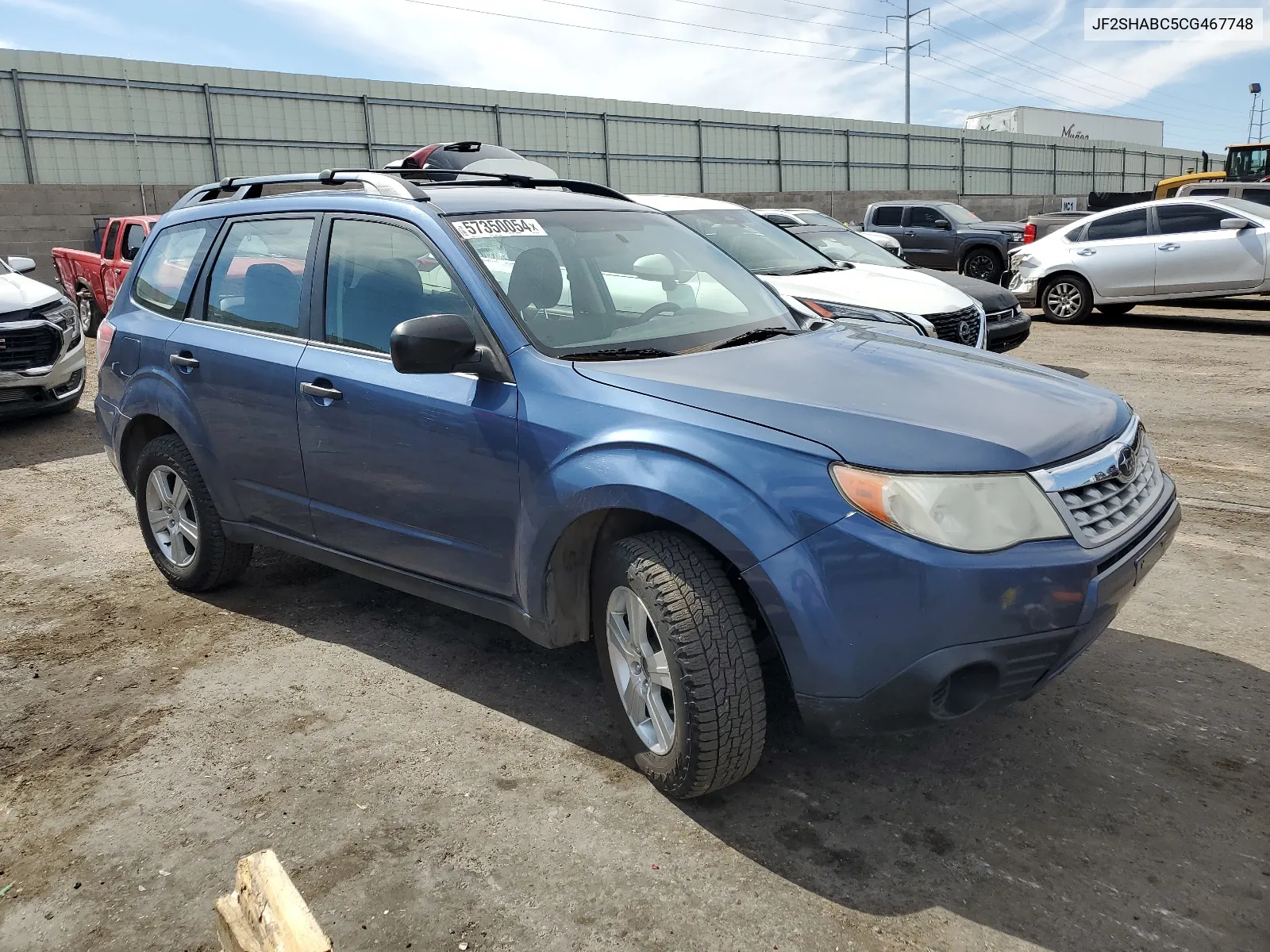 2012 Subaru Forester 2.5X VIN: JF2SHABC5CG467748 Lot: 57350054