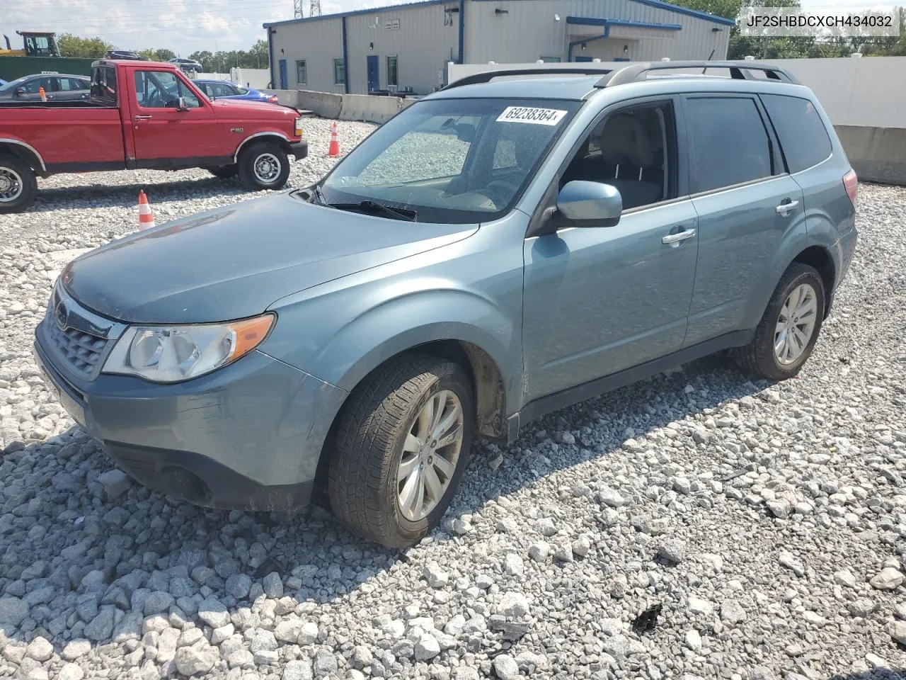 2012 Subaru Forester 2.5X Premium VIN: JF2SHBDCXCH434032 Lot: 69238364