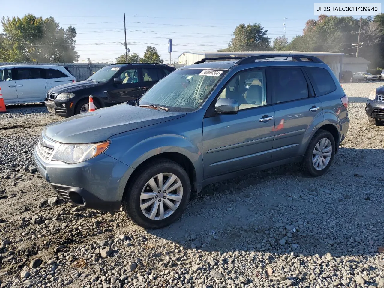 2012 Subaru Forester Limited VIN: JF2SHAEC3CH439940 Lot: 70959284