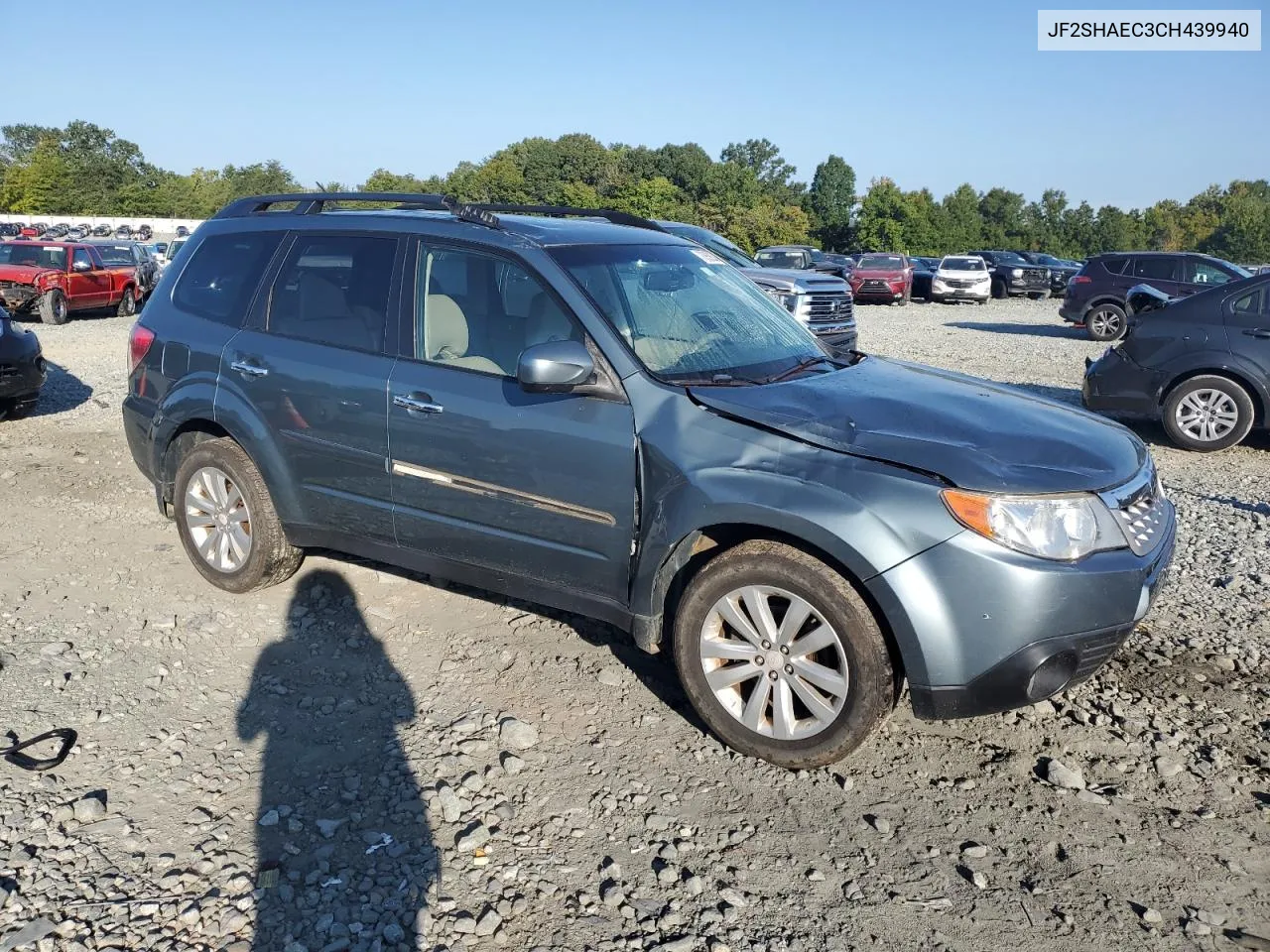 2012 Subaru Forester Limited VIN: JF2SHAEC3CH439940 Lot: 70959284