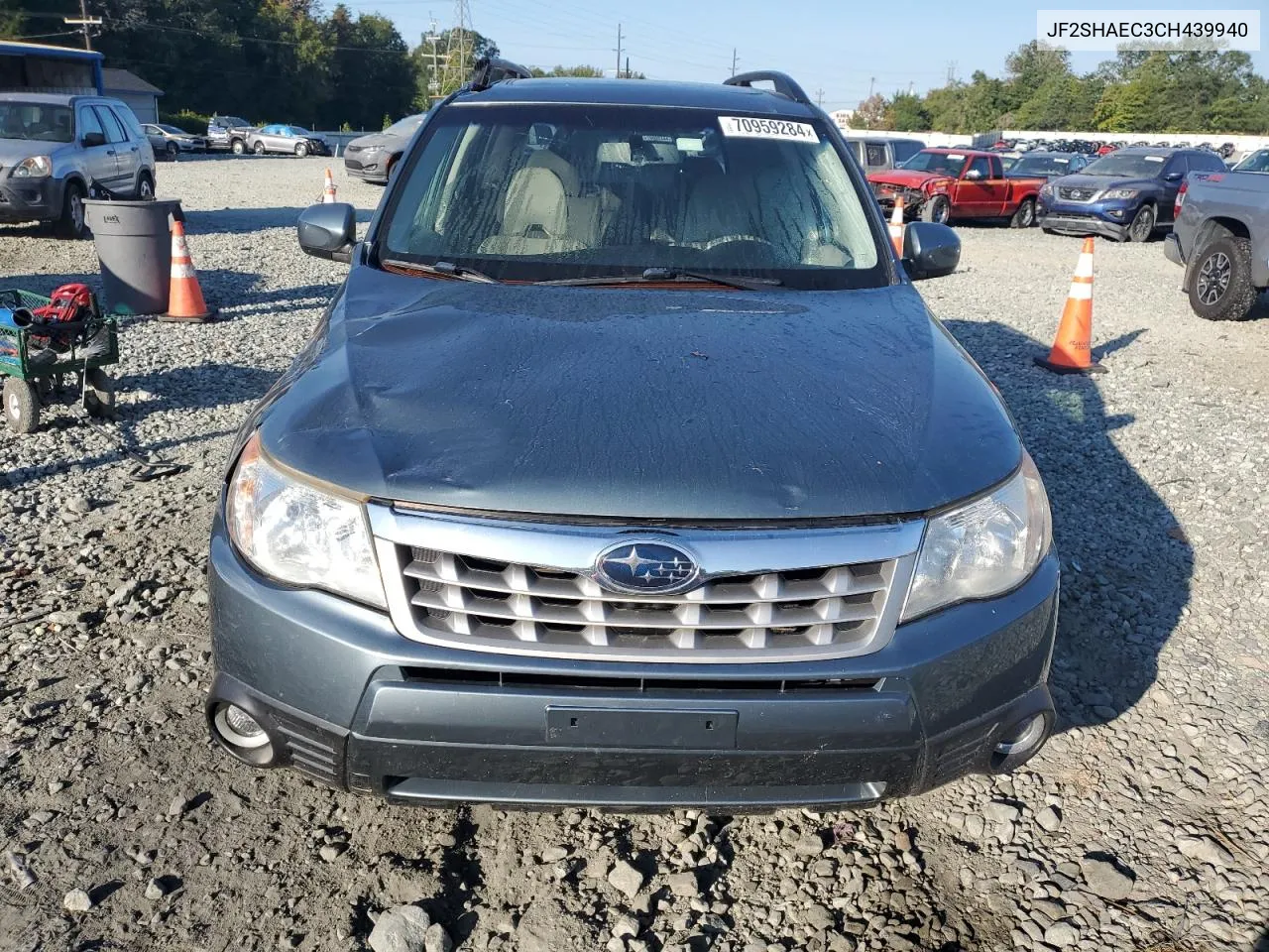 2012 Subaru Forester Limited VIN: JF2SHAEC3CH439940 Lot: 70959284