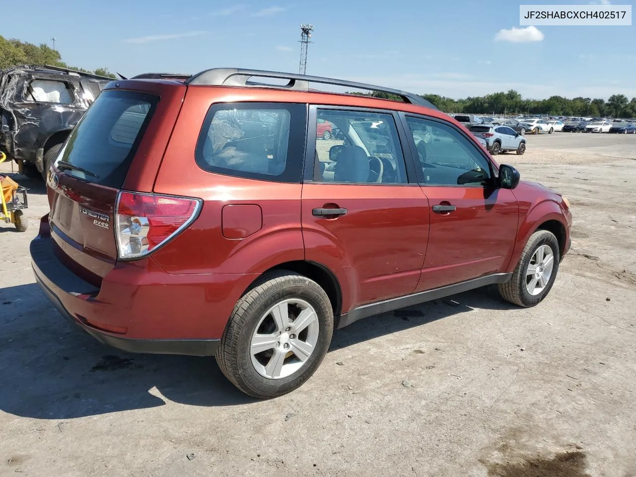 JF2SHABCXCH402517 2012 Subaru Forester 2.5X