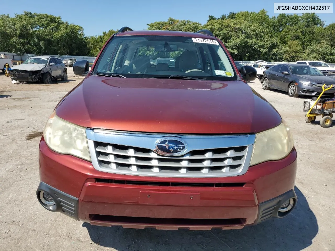 2012 Subaru Forester 2.5X VIN: JF2SHABCXCH402517 Lot: 71572644