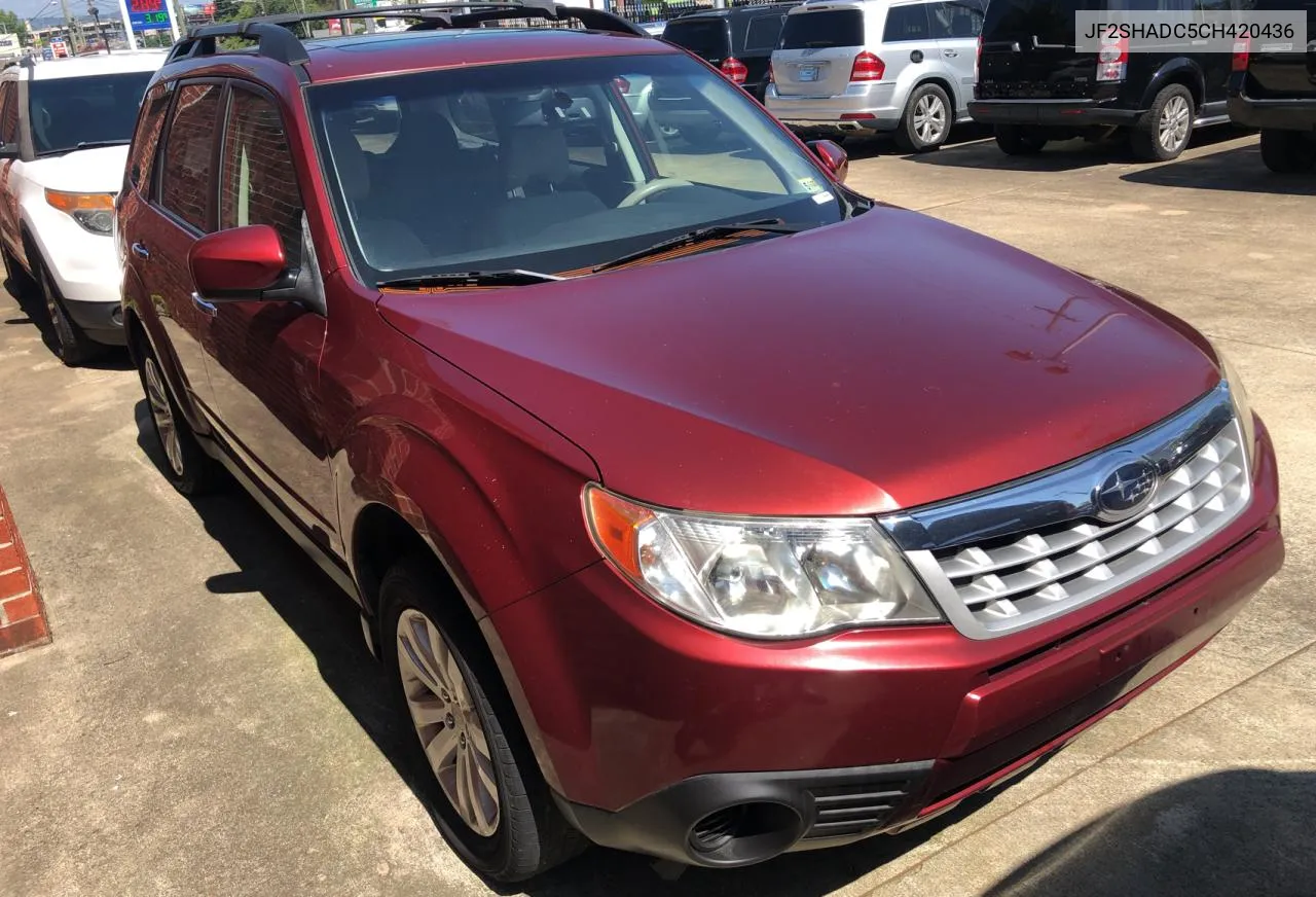 2012 Subaru Forester 2.5X Premium VIN: JF2SHADC5CH420436 Lot: 72004394