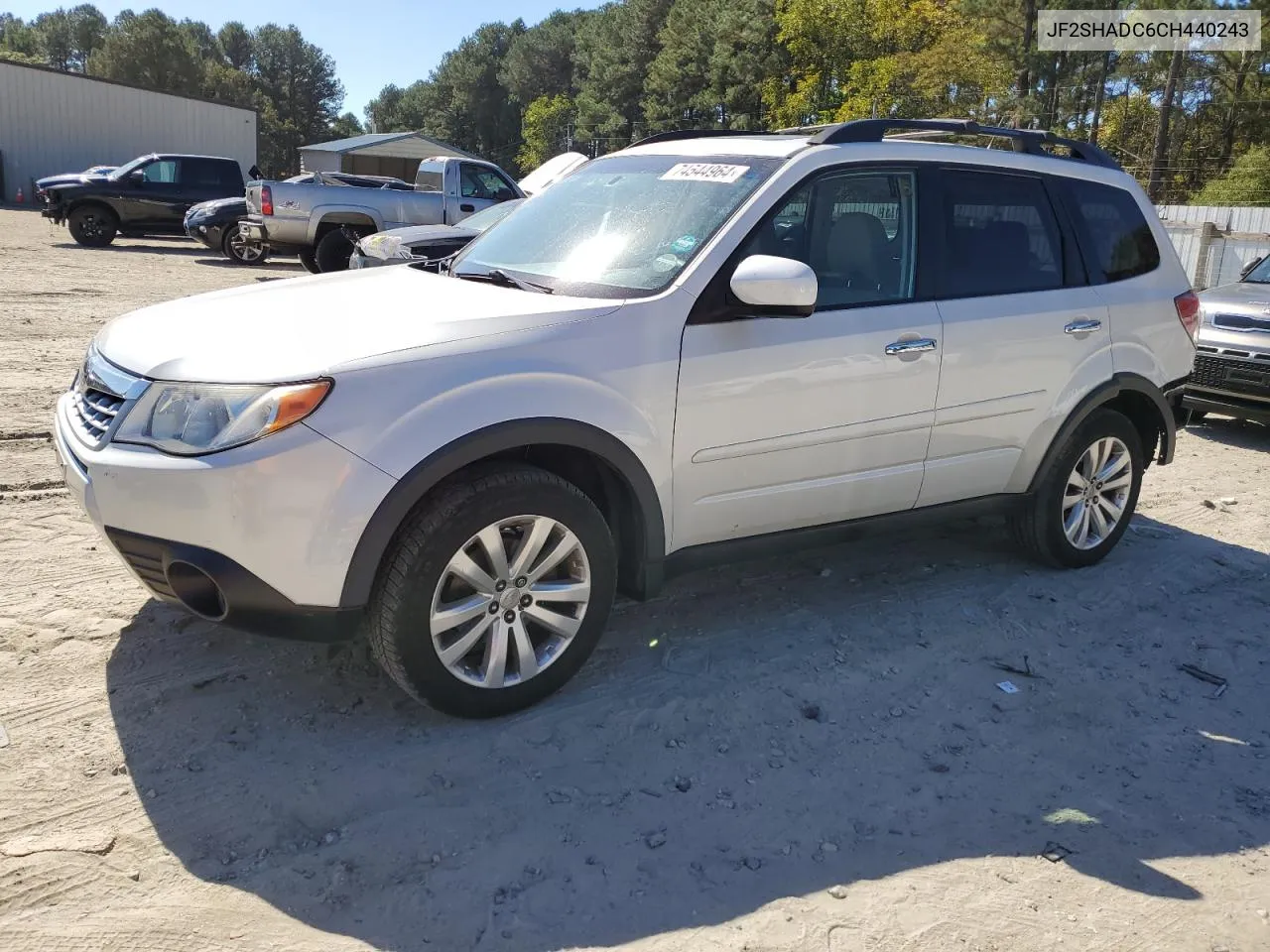 2012 Subaru Forester 2.5X Premium VIN: JF2SHADC6CH440243 Lot: 74544964