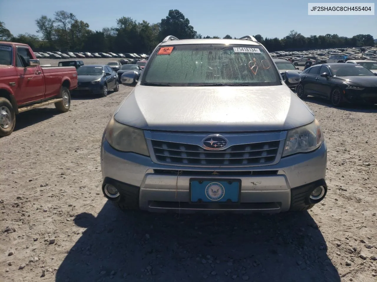 2012 Subaru Forester Touring VIN: JF2SHAGC8CH455404 Lot: 75418134