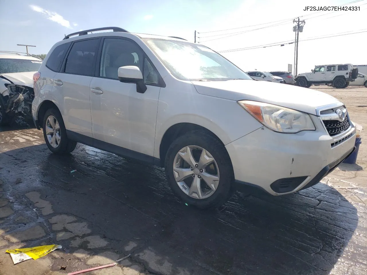 2014 Subaru Forester 2.5I Premium VIN: JF2SJAGC7EH424331 Lot: 60513834