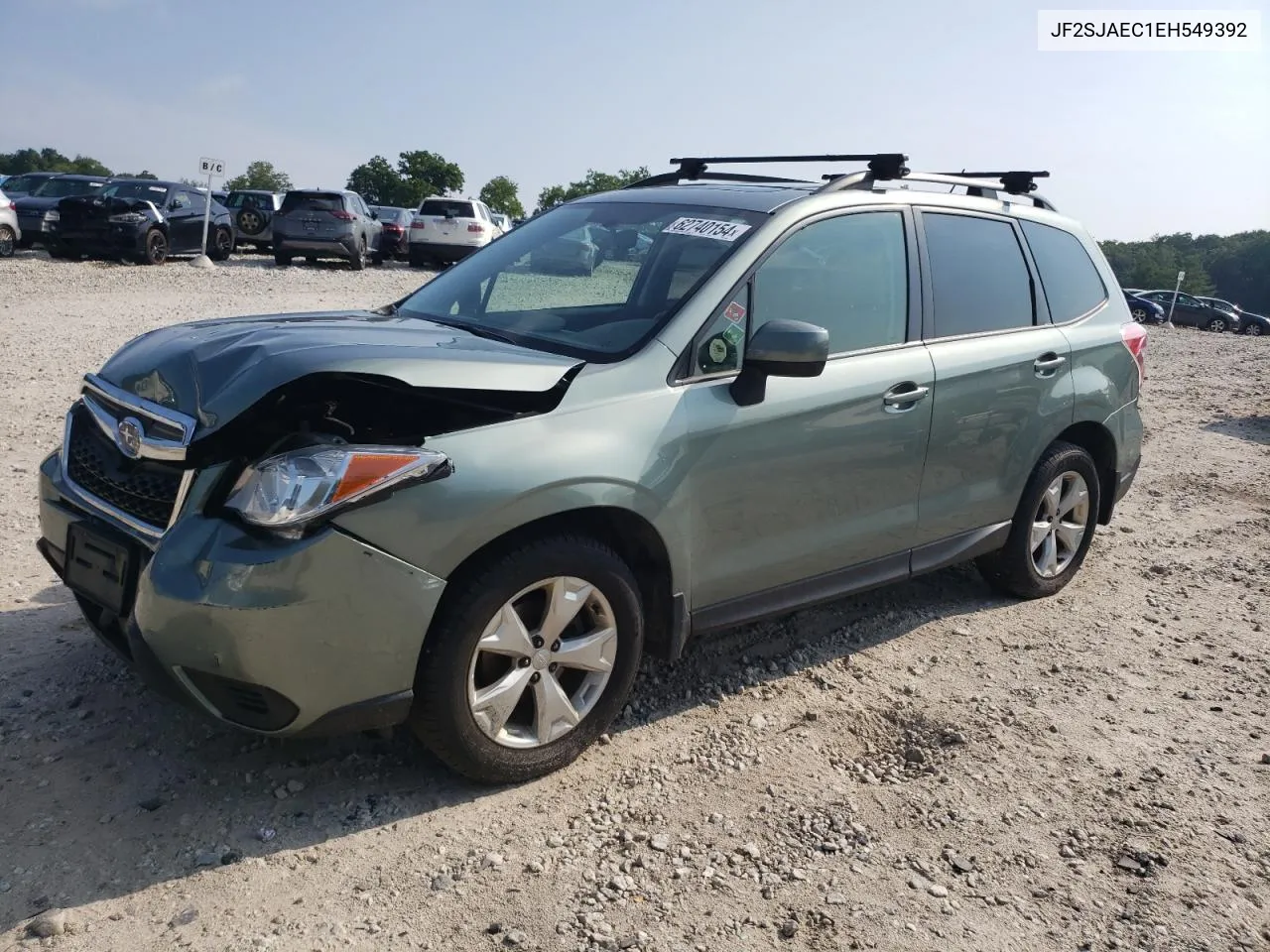 2014 Subaru Forester 2.5I Premium VIN: JF2SJAEC1EH549392 Lot: 62740154