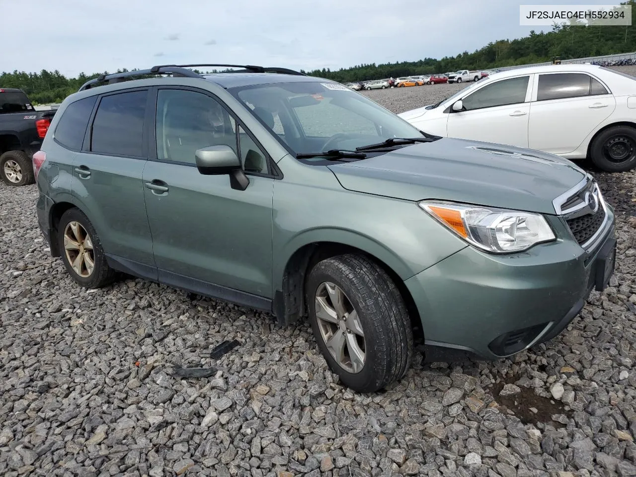 2014 Subaru Forester 2.5I Premium VIN: JF2SJAEC4EH552934 Lot: 66293044