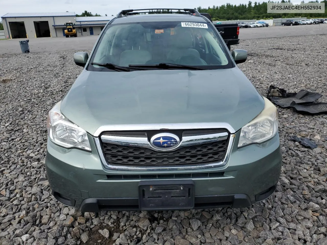 2014 Subaru Forester 2.5I Premium VIN: JF2SJAEC4EH552934 Lot: 66293044