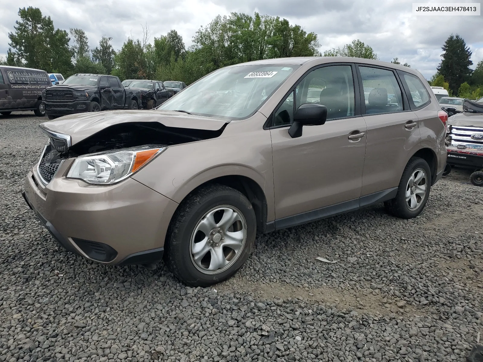 2014 Subaru Forester 2.5I VIN: JF2SJAAC3EH478413 Lot: 66933964