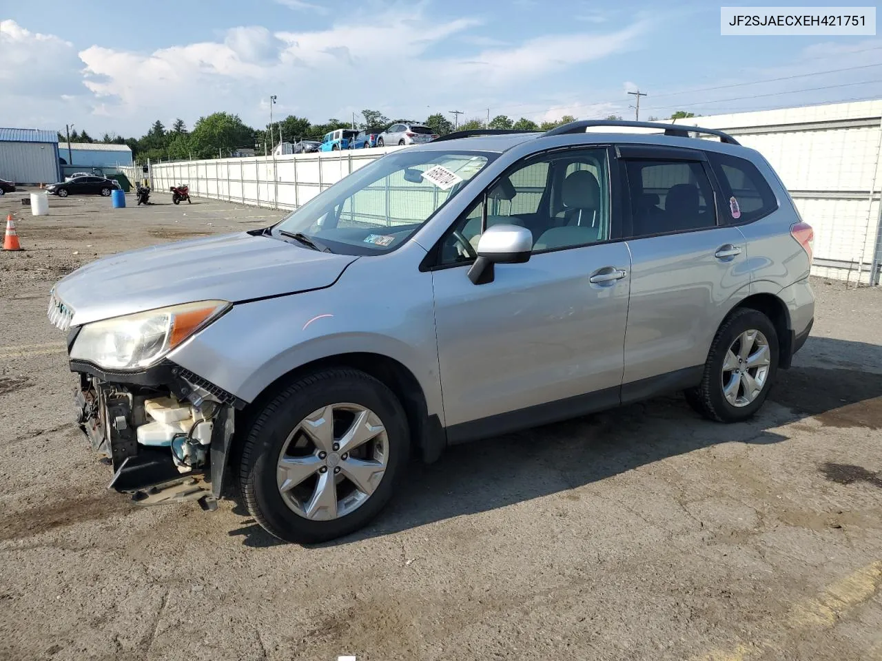 2014 Subaru Forester 2.5I Premium VIN: JF2SJAECXEH421751 Lot: 66950704