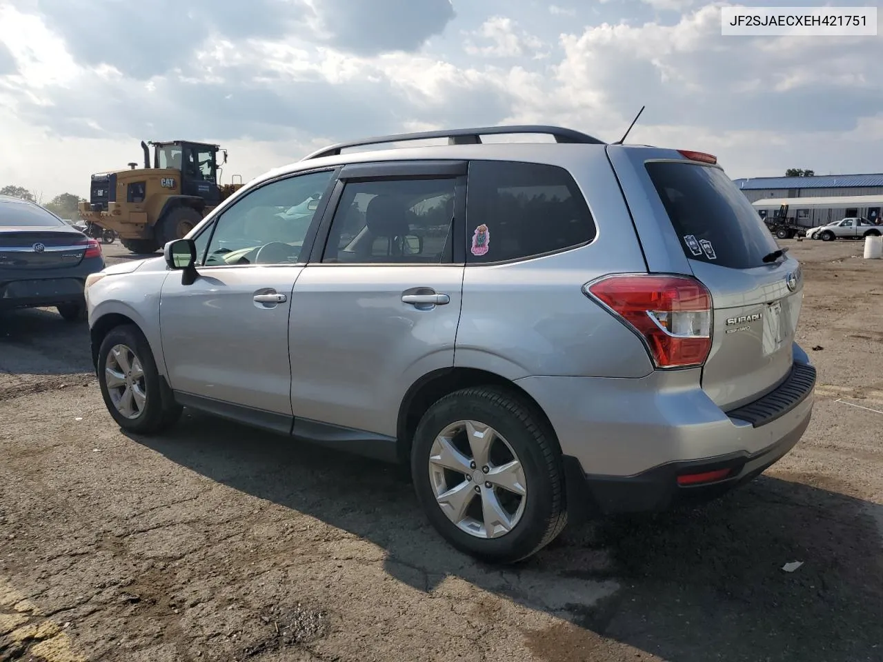 2014 Subaru Forester 2.5I Premium VIN: JF2SJAECXEH421751 Lot: 66950704