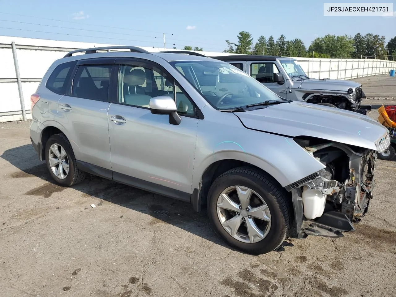 2014 Subaru Forester 2.5I Premium VIN: JF2SJAECXEH421751 Lot: 66950704