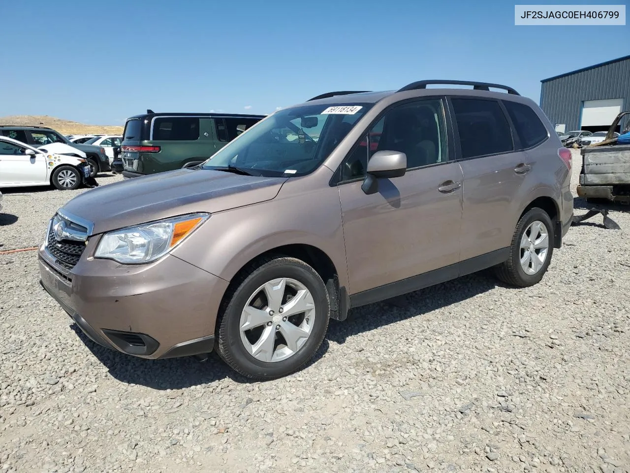 2014 Subaru Forester 2.5I Premium VIN: JF2SJAGC0EH406799 Lot: 69118134