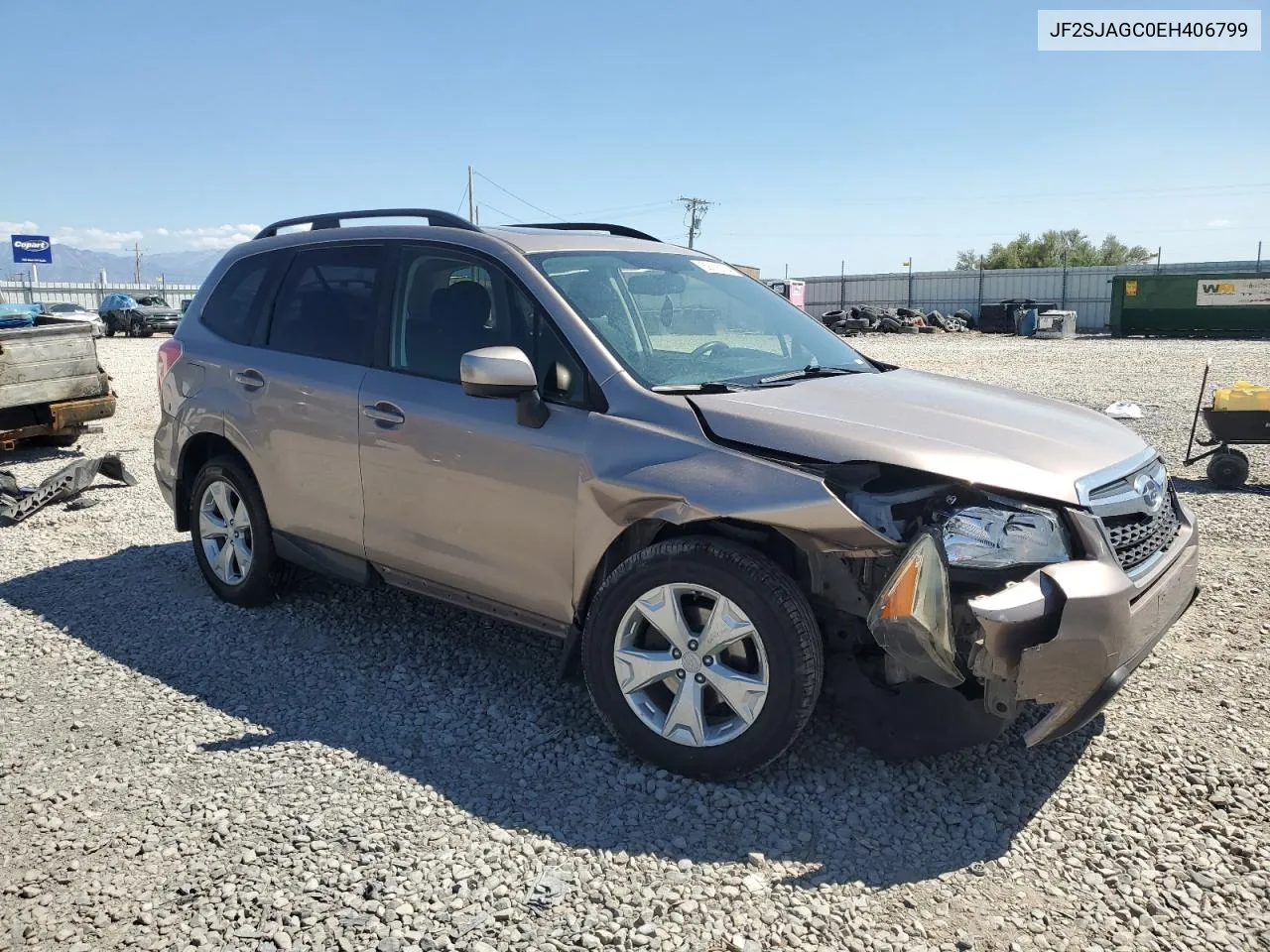 2014 Subaru Forester 2.5I Premium VIN: JF2SJAGC0EH406799 Lot: 69118134