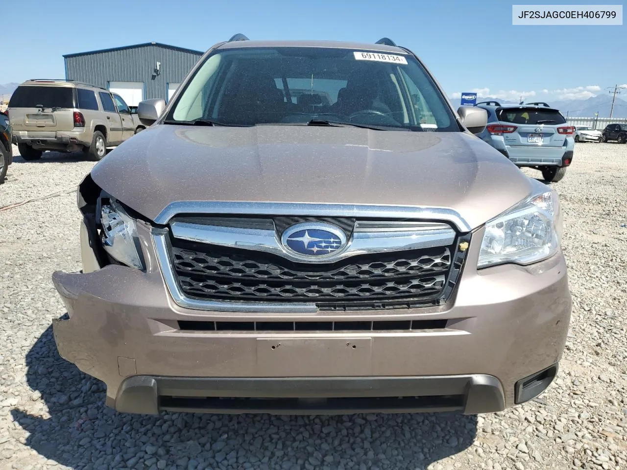 2014 Subaru Forester 2.5I Premium VIN: JF2SJAGC0EH406799 Lot: 69118134