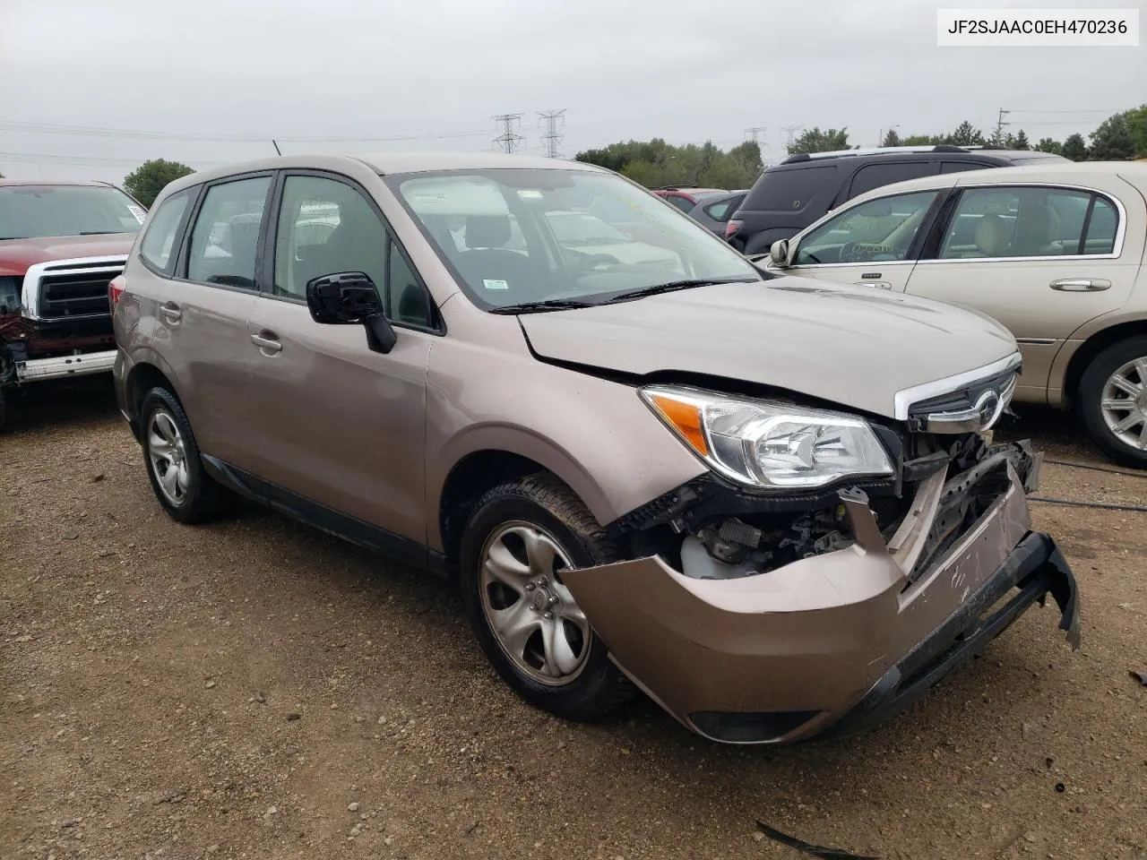 2014 Subaru Forester 2.5I VIN: JF2SJAAC0EH470236 Lot: 69142334