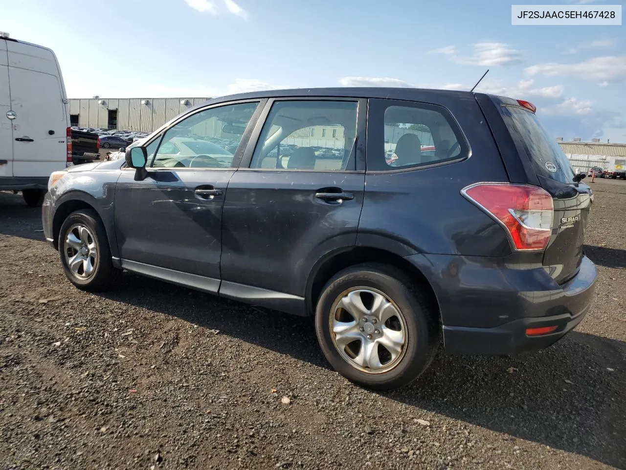 2014 Subaru Forester 2.5I VIN: JF2SJAAC5EH467428 Lot: 70927164