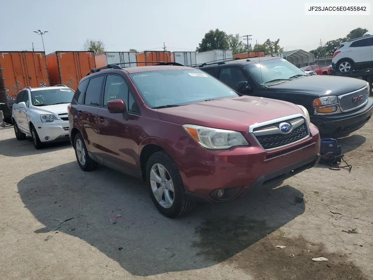 2014 Subaru Forester 2.5I Premium VIN: JF2SJACC6EG455842 Lot: 71123604