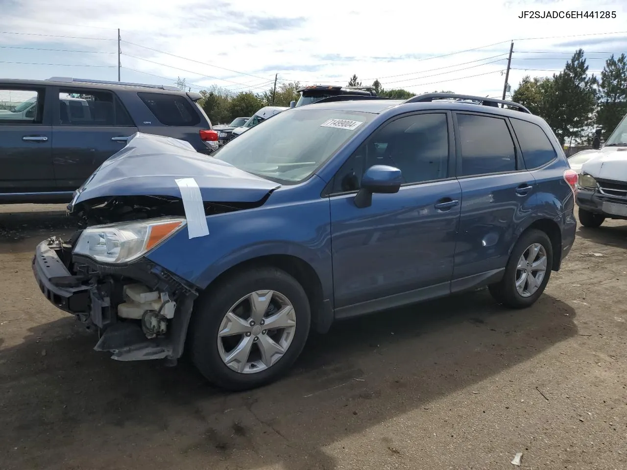 2014 Subaru Forester 2.5I Premium VIN: JF2SJADC6EH441285 Lot: 71499004