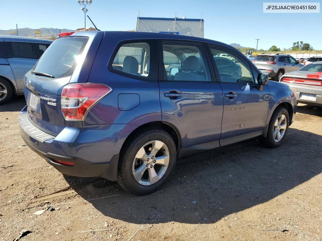 2014 Subaru Forester 2.5I VIN: JF2SJAAC9EG451500 Lot: 72042314