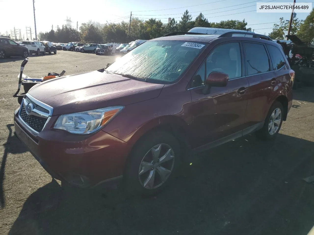 2014 Subaru Forester 2.5I Limited VIN: JF2SJAHC7EH546489 Lot: 72202654