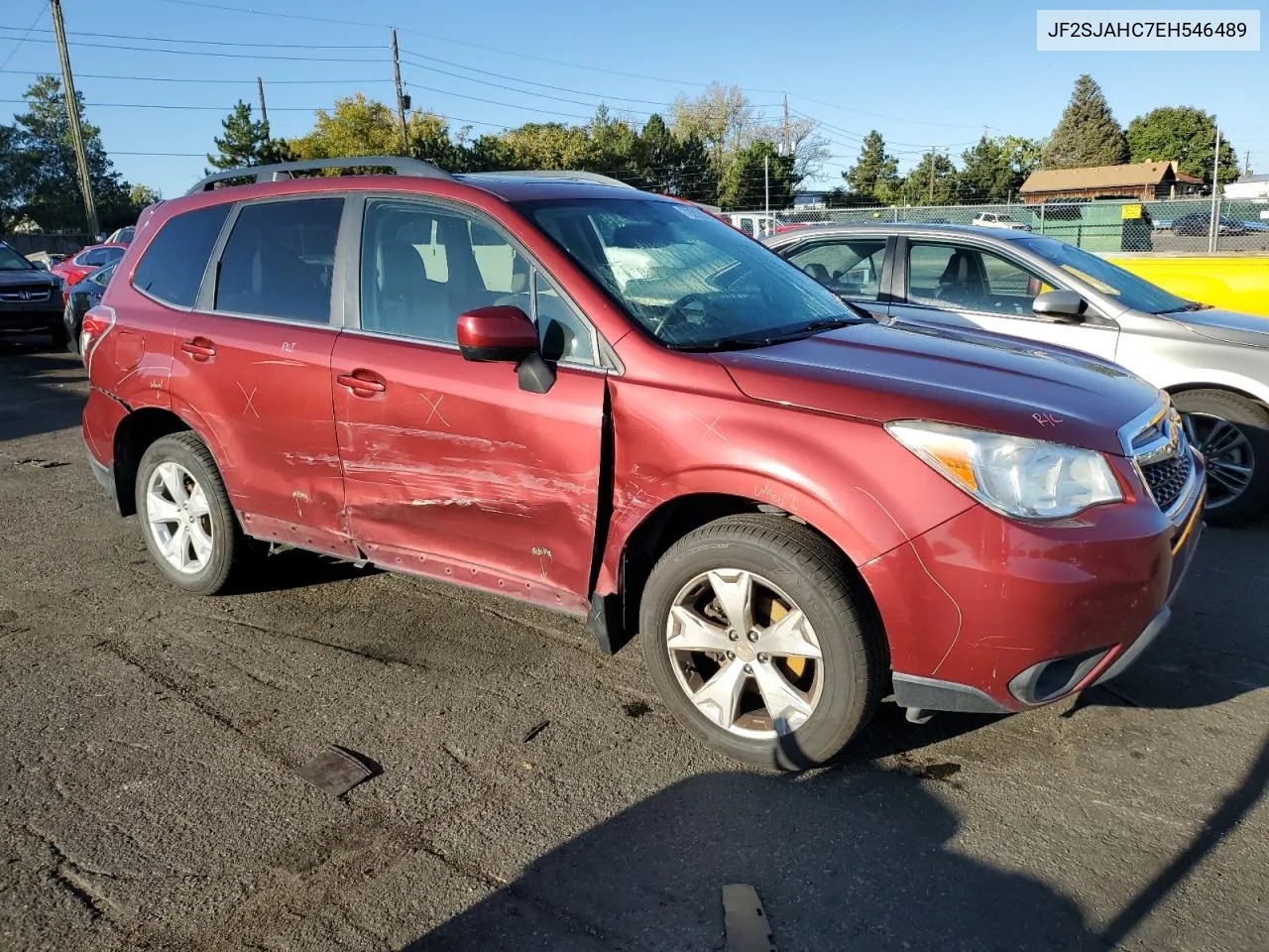 2014 Subaru Forester 2.5I Limited VIN: JF2SJAHC7EH546489 Lot: 72202654