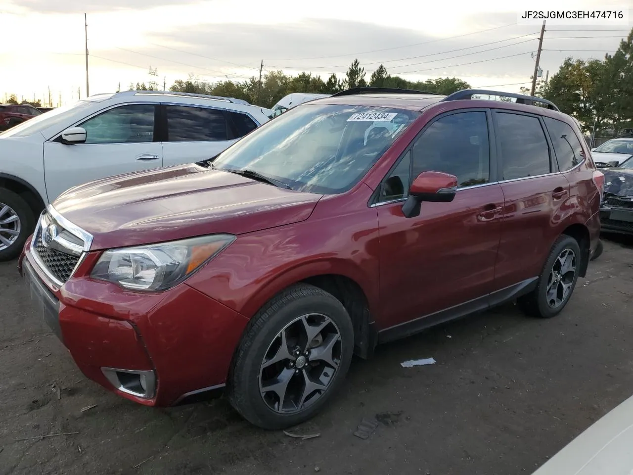 2014 Subaru Forester 2.0Xt Touring VIN: JF2SJGMC3EH474716 Lot: 72412434