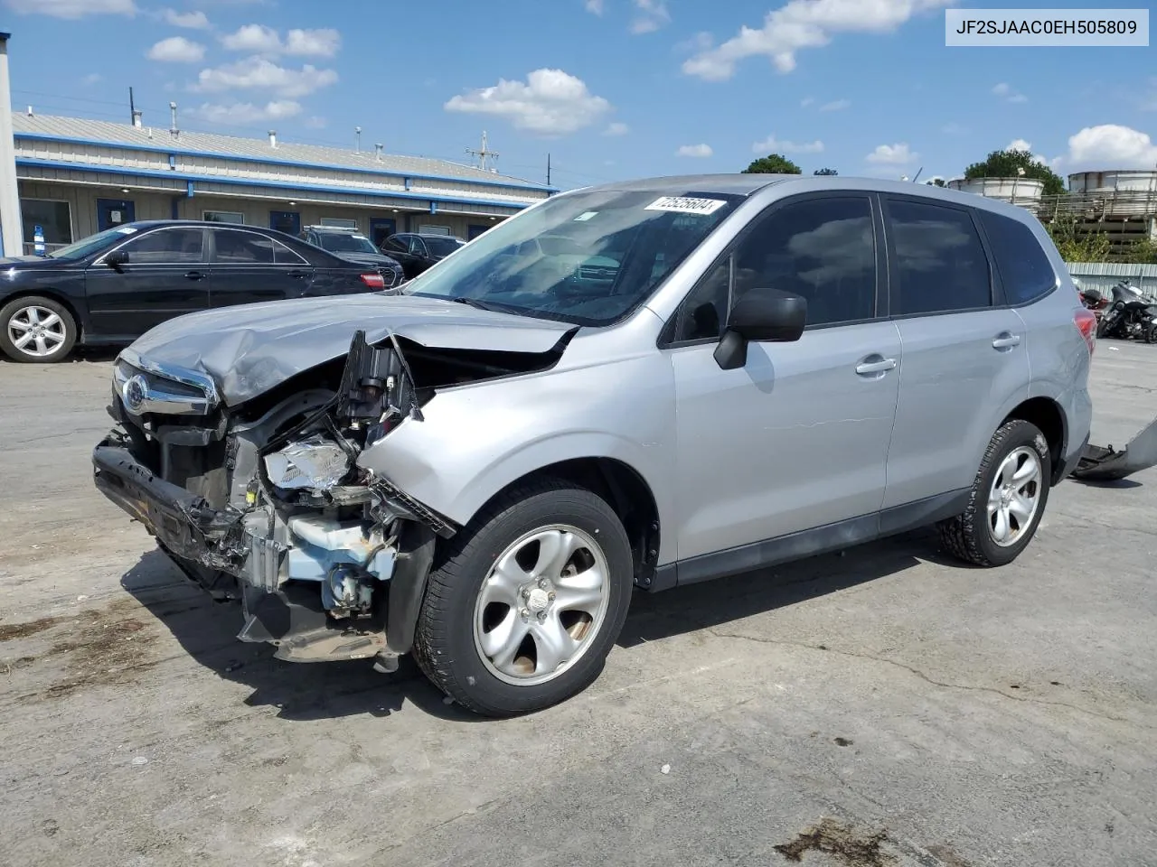 2014 Subaru Forester 2.5I VIN: JF2SJAAC0EH505809 Lot: 72525604