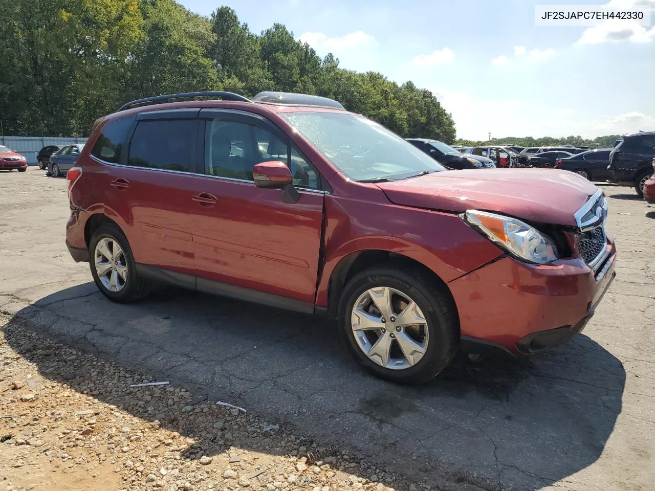 2014 Subaru Forester 2.5I Touring VIN: JF2SJAPC7EH442330 Lot: 72595144