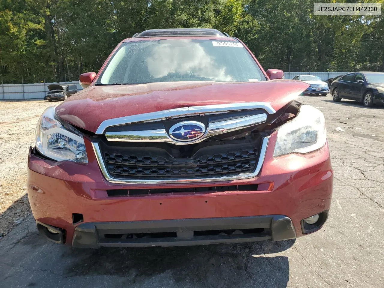 2014 Subaru Forester 2.5I Touring VIN: JF2SJAPC7EH442330 Lot: 72595144