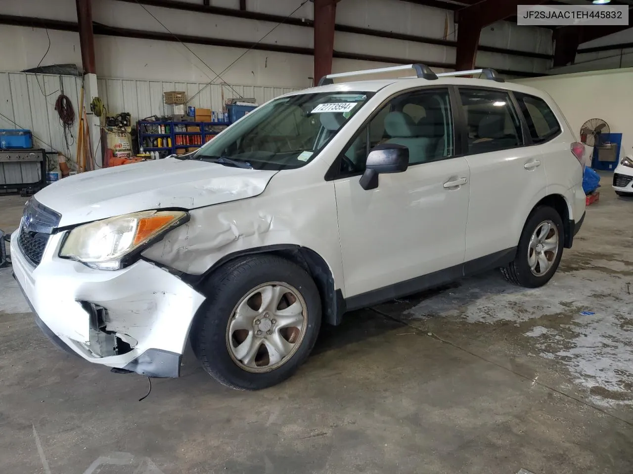 2014 Subaru Forester 2.5I VIN: JF2SJAAC1EH445832 Lot: 72773594