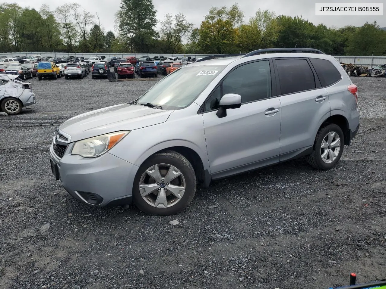 2014 Subaru Forester 2.5I Premium VIN: JF2SJAEC7EH508555 Lot: 73346534