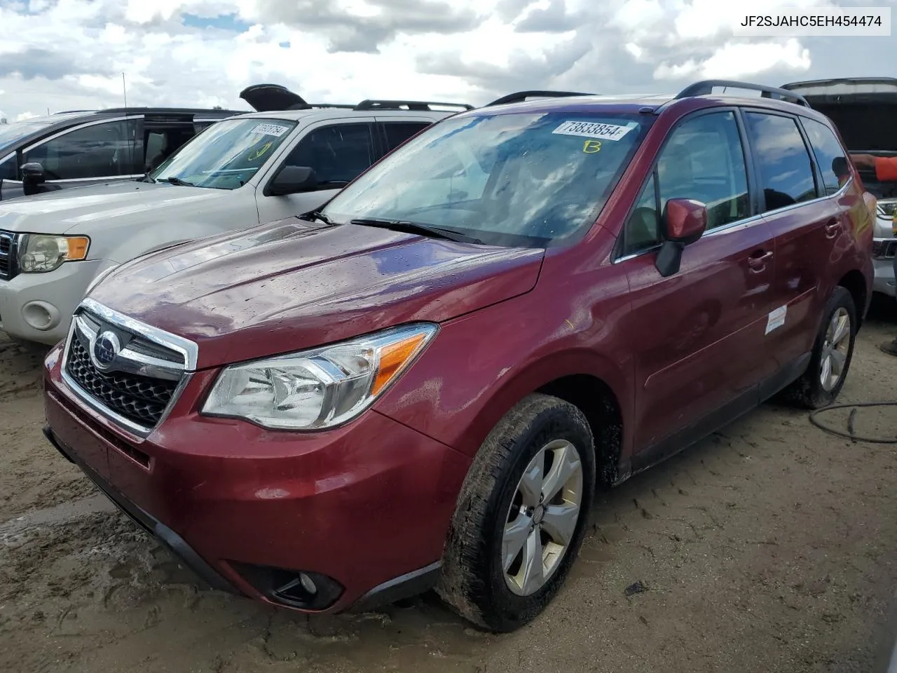 2014 Subaru Forester 2.5I Limited VIN: JF2SJAHC5EH454474 Lot: 73833854