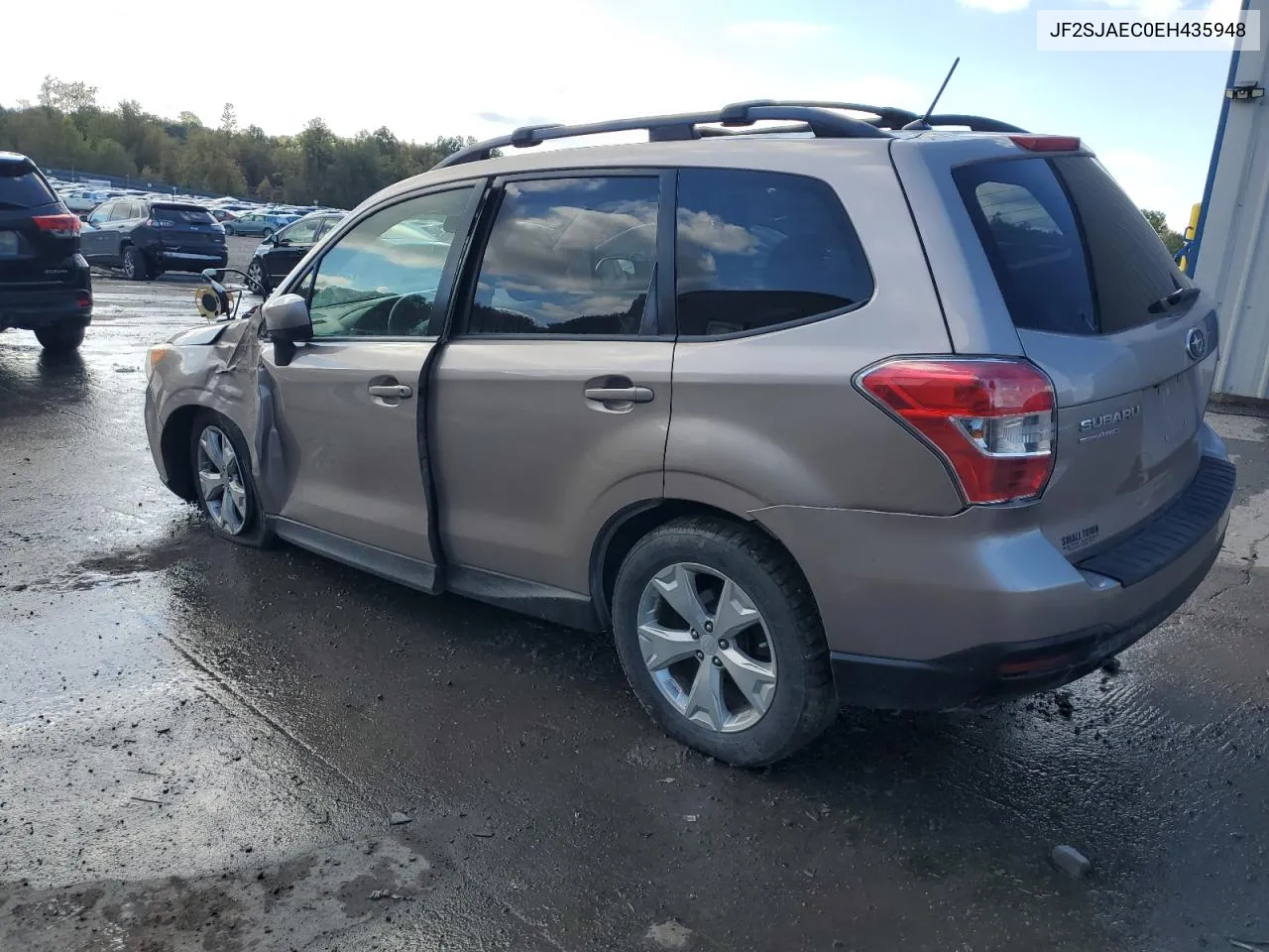 2014 Subaru Forester 2.5I Premium VIN: JF2SJAEC0EH435948 Lot: 73937204