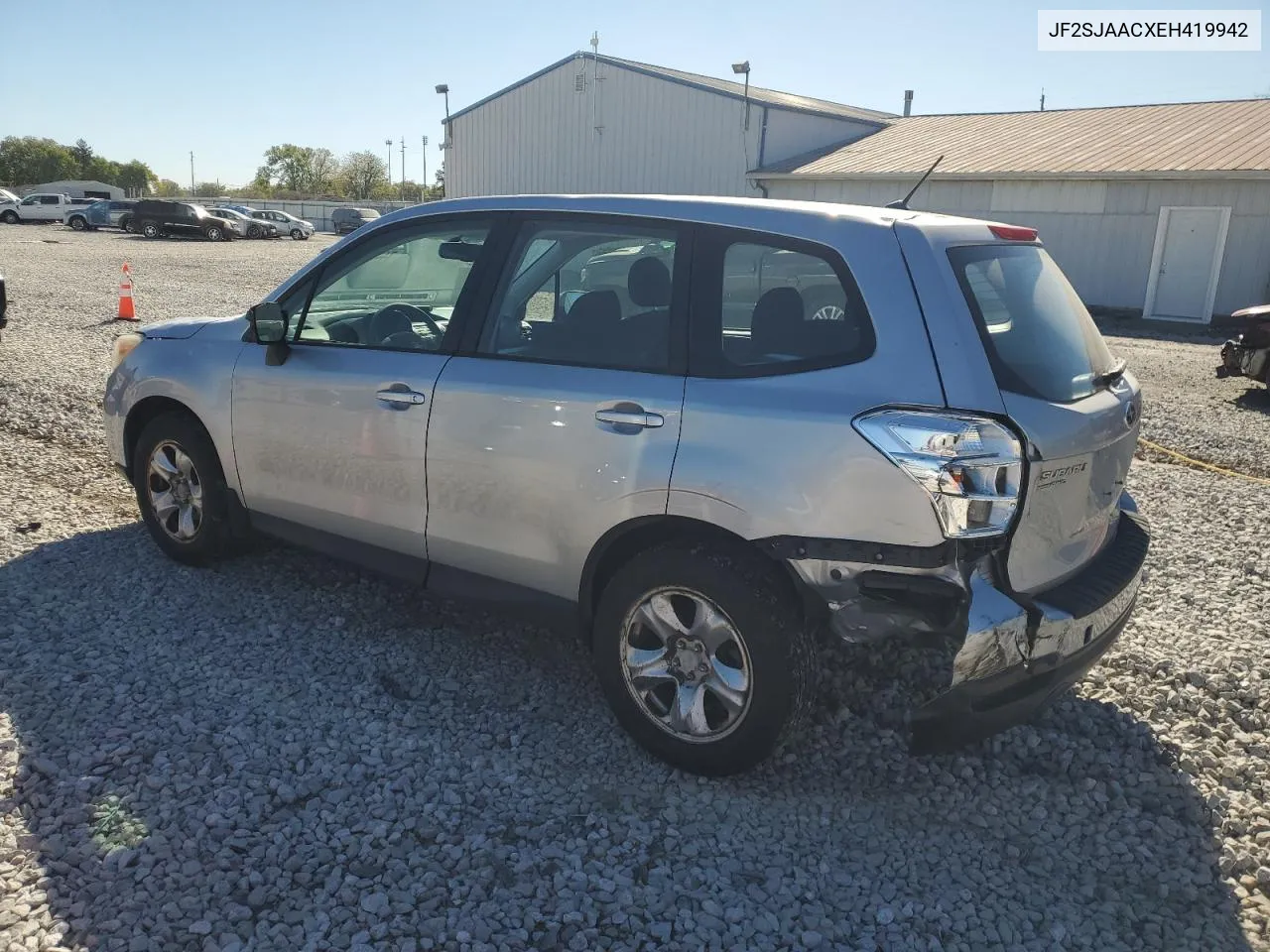 2014 Subaru Forester 2.5I VIN: JF2SJAACXEH419942 Lot: 74454864