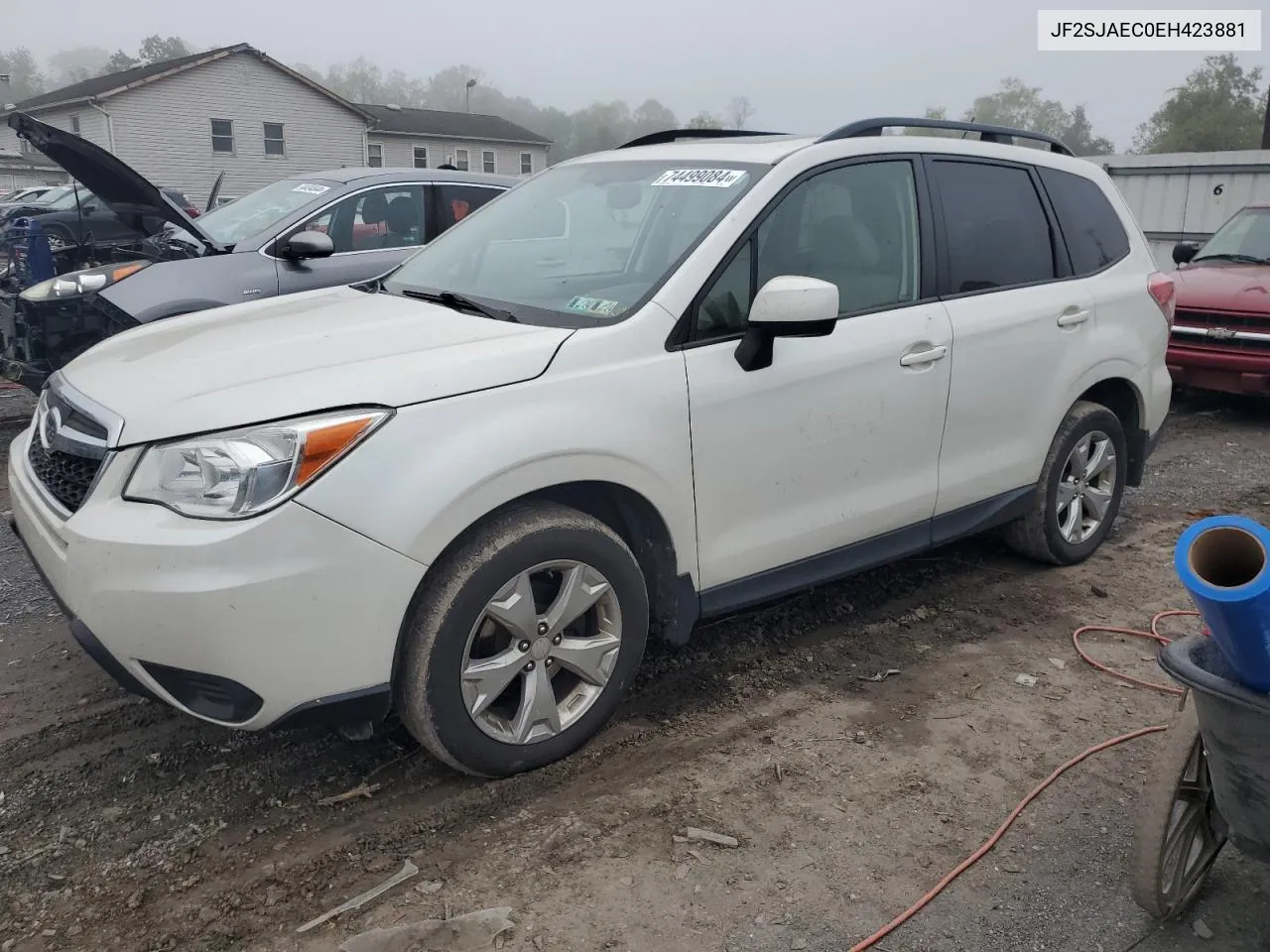 2014 Subaru Forester 2.5I Premium VIN: JF2SJAEC0EH423881 Lot: 74499084