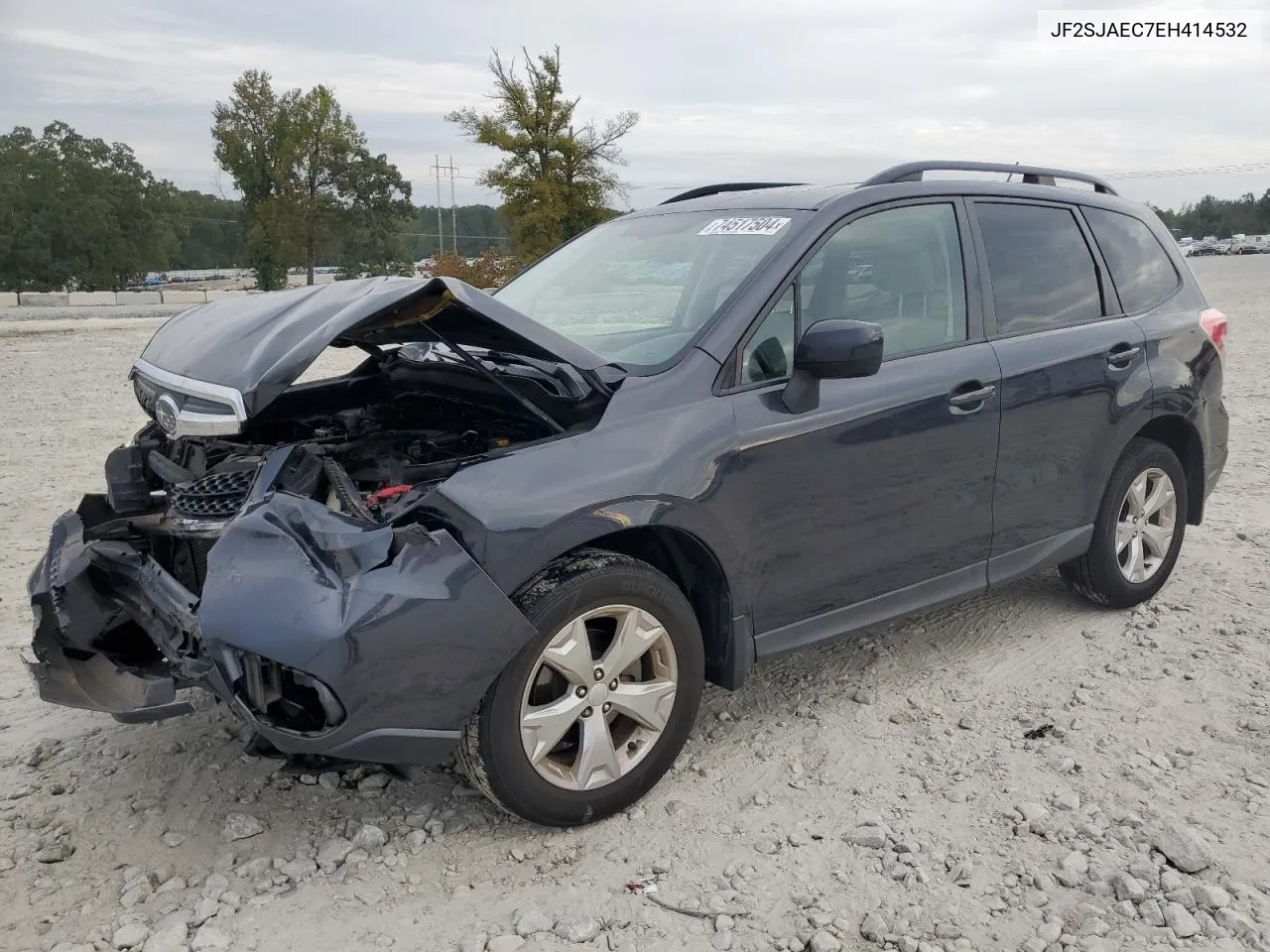 2014 Subaru Forester 2.5I Premium VIN: JF2SJAEC7EH414532 Lot: 74517504