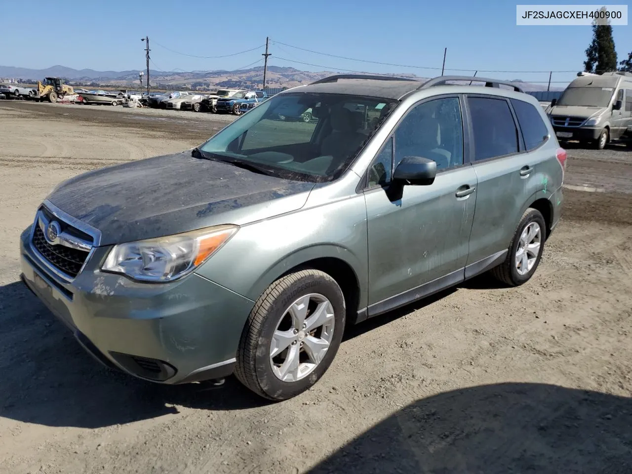 2014 Subaru Forester 2.5I Premium VIN: JF2SJAGCXEH400900 Lot: 74828024