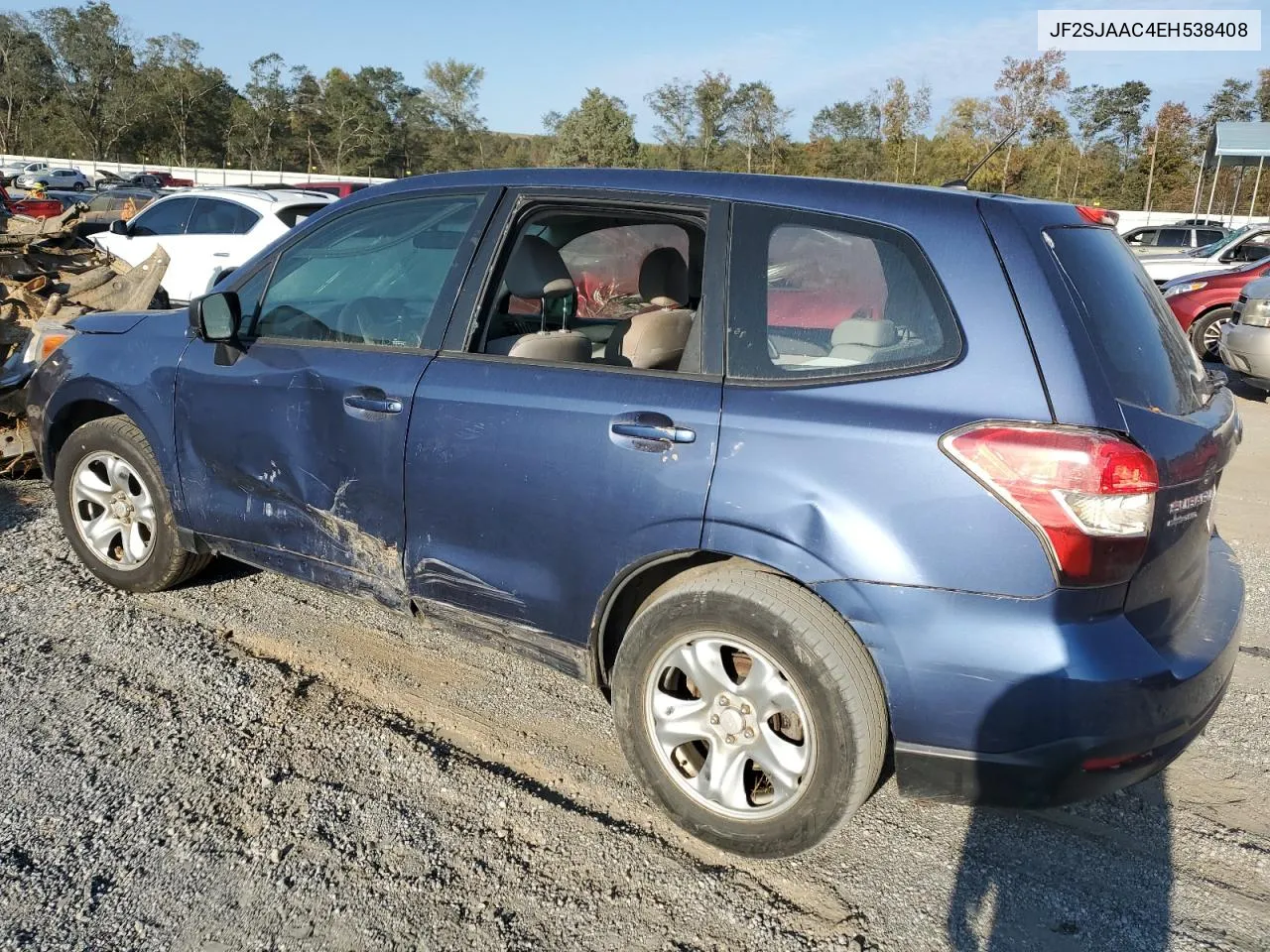 2014 Subaru Forester 2.5I VIN: JF2SJAAC4EH538408 Lot: 74963234