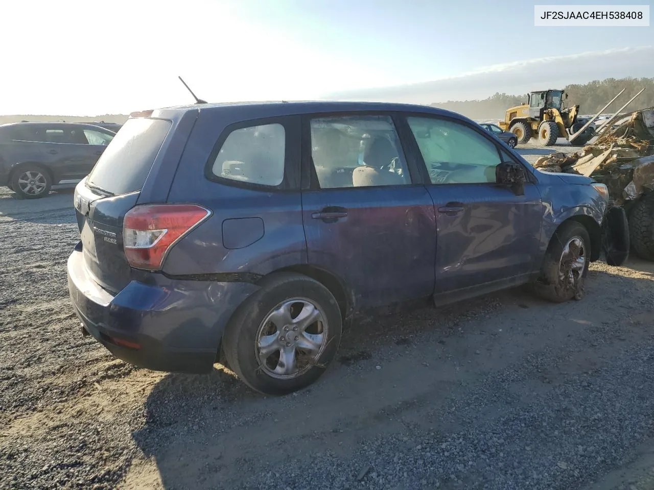 2014 Subaru Forester 2.5I VIN: JF2SJAAC4EH538408 Lot: 74963234