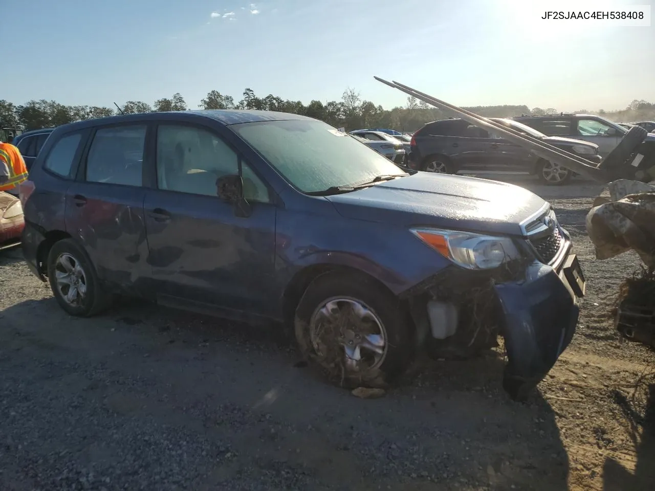 2014 Subaru Forester 2.5I VIN: JF2SJAAC4EH538408 Lot: 74963234